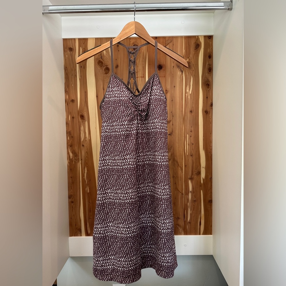 PRANA Elixir Tank Dress with lattice racerback Size S